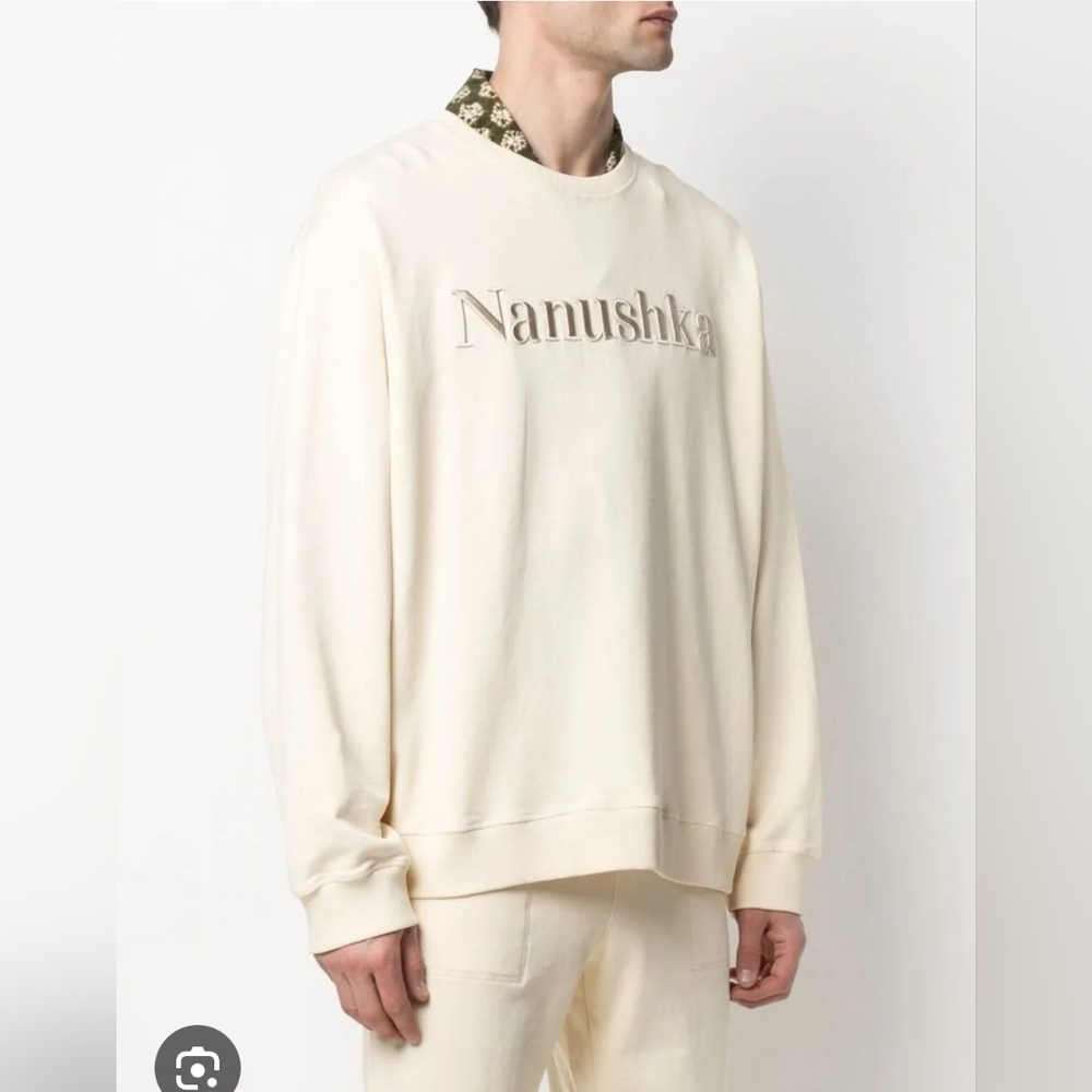 Nanushka logo-embroidered sweatshirt size L